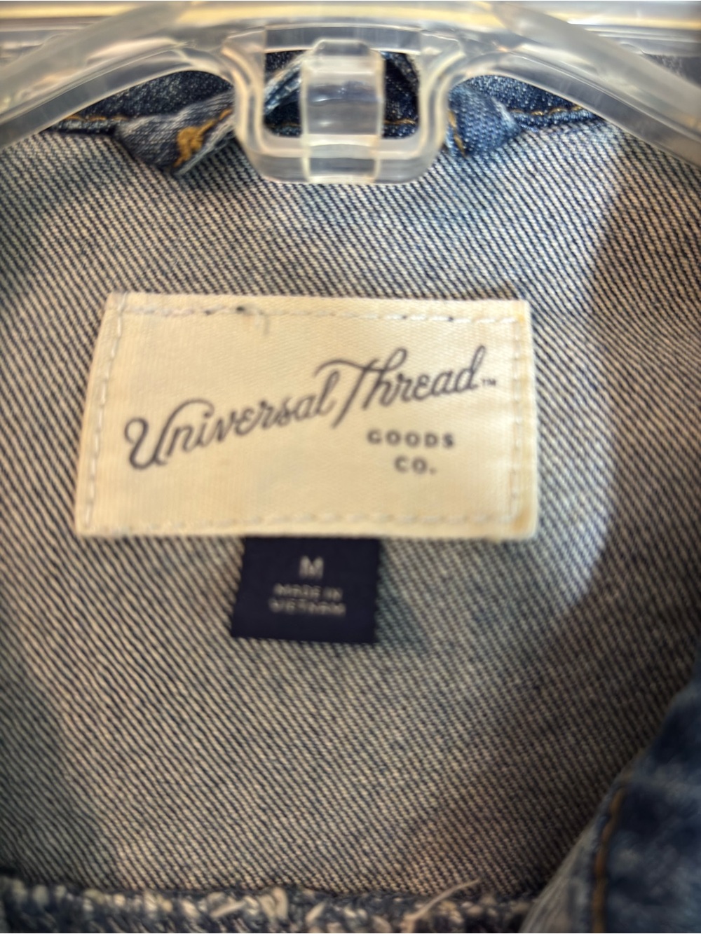 Universal Thread Blue Denim Jacket with Button Front - Picture 3 of 6